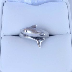Dolphin Ring - Silver Bottlenose Animal Jewelry